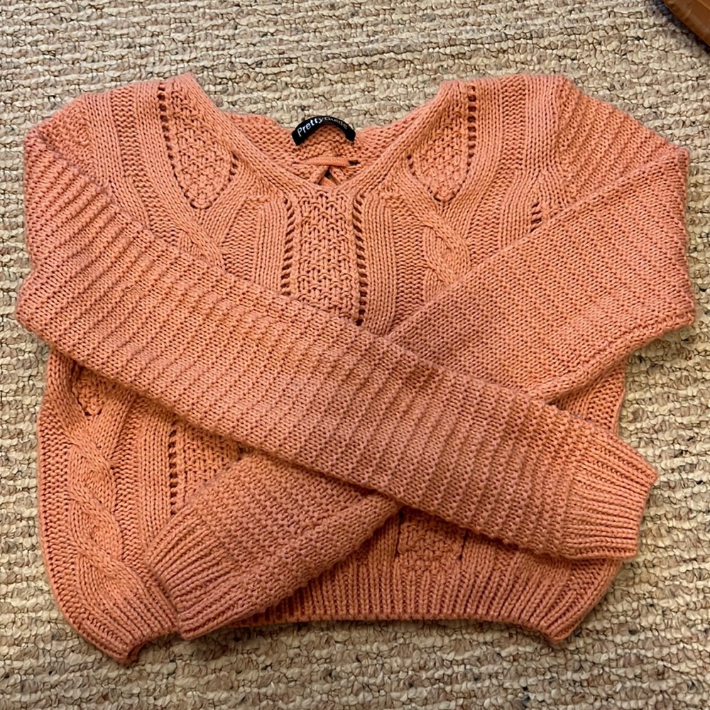 pink sweater top